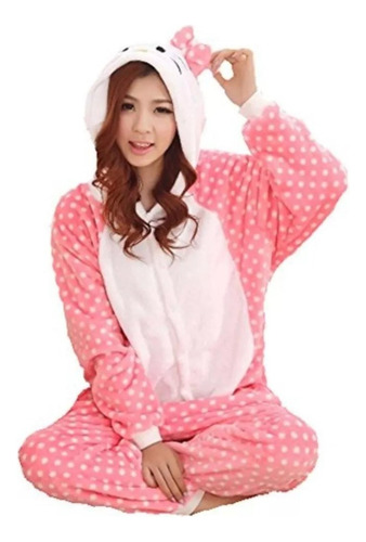 Pijama Mameluco  Disfraz Cosplay Pijamas Hello Kitty  Adulto