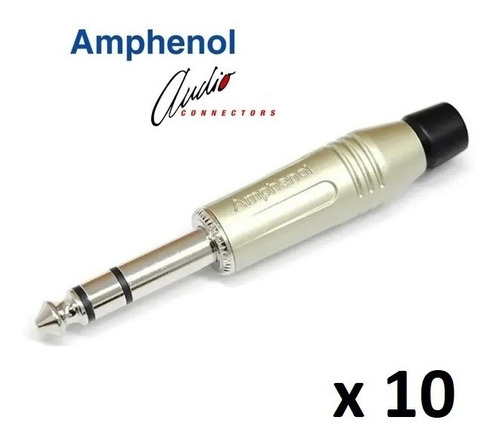 10 Plug P10 Stereo Profissional Amphenol Acpsgn