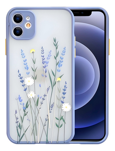 Carcasa Para iPhone 7 8 Se 11 12 Pro Max Diseño Flores