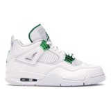 Tenis Jordan 4 Retro Metallic Green Talla 27 Mx