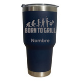 Termo 30 Oz Personalizado Laser Dia Del Padre Born To Grill