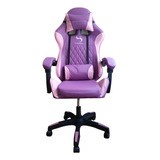 Silla Gamer Barata Pro Gaming Rosa Giratoria