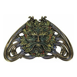 Placa De Pared Art Nouveau Greenman, 4 , Multicolor