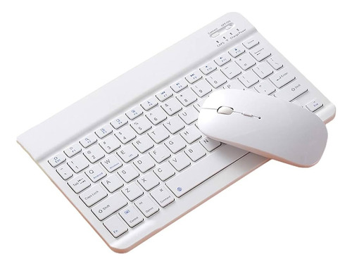 Teclado E Mouse Bluetooth Sem Fio Recarregável P Tablet/not