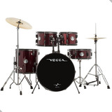 Bateria Acustica Vogga Urban Vpd122 22 Wr Vinho