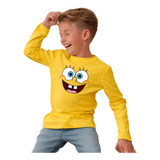 Camiseta Bob Esponja Criança Infantil Menino Roupas Camisa