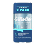 Gillette Desodorante Cool Wave Gel 107grs. 2pack