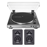 Bandeja Audio-technica At Lp60x + Parlantes Samson Mediaone 