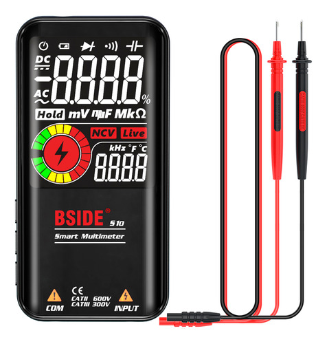 Voltímetro 9999 Test Bside, Multímetro Ac/dc Display S10