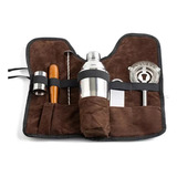 Set Bartender Kit Barman Coctelera Vaso Shaker Con Bolsa