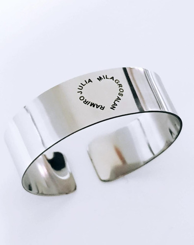 Pulsera Personalizada Acero Grabado Laser