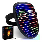 Máscara De Natal Bluetooth Rgb Led Máscara  Imagem Animação