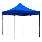 Carpa 3 X 3 Metros Toldo Lona Impermeable Jardin Plegable Color Azul