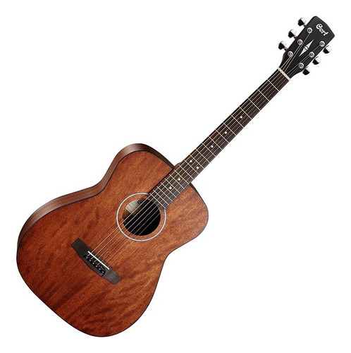 Guitarra Acustica Cort Af510m-op Cuerpo Caoba + Funda Color Marrón Orientación De La Mano Diestro