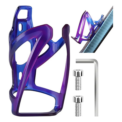 Solviora Soporte De Botella Para Bicicleta, Ligero Y Aerodinámico Morado Incluye Tornillos Y Herramientas De Montaje, Compatible Con Bicicletas De Montaña Y De Carretera,