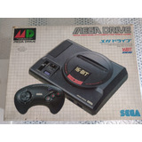 Mega Drive Japonês Na Caixa Com Jogos, Muito Novo