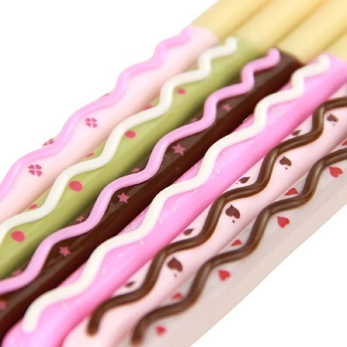 Genial Set De Lapiceros Kawaii Pocky 6 Piezas