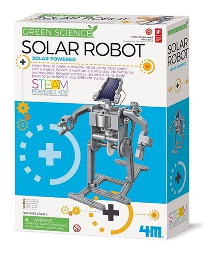 Kit Robot Energia Solar Sin Baterias Juguete Ecológico 