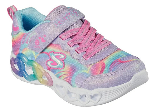 Tenis Skechers Niña Light Infinite Heart 303750 Lavanda/mul 