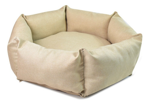 Cama Para Mascotas Cómoda Y Resistente Mediana Color Beige