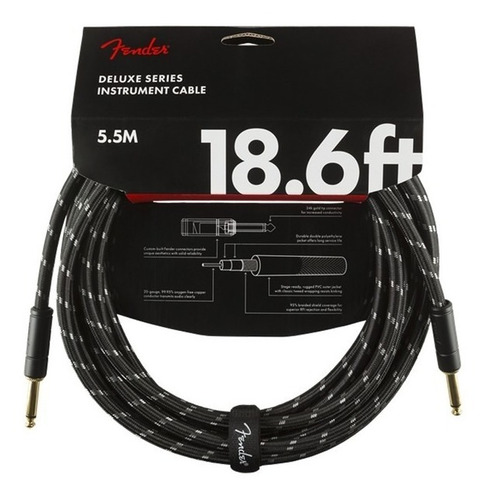 Cable Instrumento Fender Deluxe Series 5.5 Mts Black