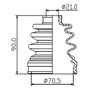 Bota De Eje Interna Gran Vitara 1999-2005, Xl7 4x4 2004-2007 Suzuki XL - 7  4X4