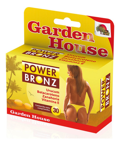Garden House Power Bronz 30 Comprimidos Bronceado Natural