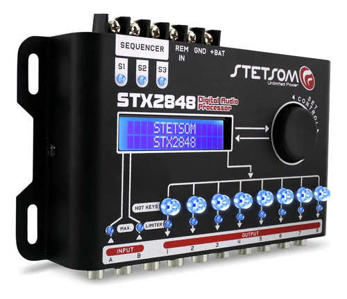 Crossover Stetsom Stx2848 Processador De Audio Equalizador