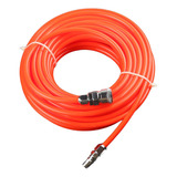 Tubo Recto Neumático Con Conector Rápido, Suave, Rojo 10m