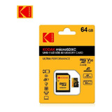 Kodak Micro Sd Xc Alta Velocidad, 64gb, U3, A1 V30 Clase 10