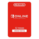 Cartão Nintendo Switch Online 12 Meses Região Brasil