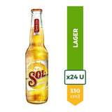 Cerveza Sol Rubia 330ml Porron Pack X24 La Barra Oferta