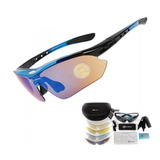 Oculos Rockbros Para Ciclista Bike Ciclismo Corrida Pesca Esporte Ao Ar Livre Kit 5 Lentes Polarizada Material Levissimo