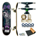 Skate Completo Profissional Pgs Roda 54 - Lixa Emborachada 