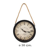 Reloj De Pared Diseño Simil Antiguo Diametro 30cm Diseño Vgo