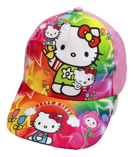 Gorra Hello Kitty Sanrio Cute Para Niño Bordada Ajustable