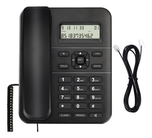 Teléfono Fijo De Escritorio C/cable Para Oficina/casa/hotel