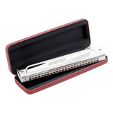 Harmonicas Easttop T2406s-a Profesional Blanco Tono A