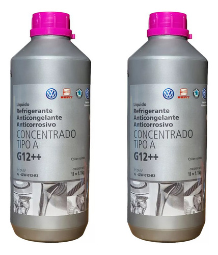 Liquido Refrigerante Original Vw G12 X 2 Litros