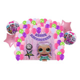 Kit Decoracion Globos Lol Surprise Splash Beauty Sirena 79pz