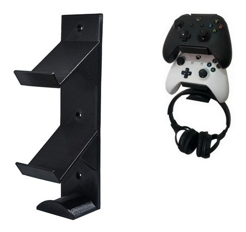 Suporte Controle Ps4 Xbox One Ps5 Pc Ps3 Headset De Parede