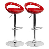 Set X2 Silla Bar Butaco Giratoria Barra Cocina Refchicago 