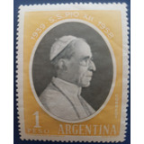 1959  Papa Pio Xii - Argentina - Variedad - Papel Diferente 