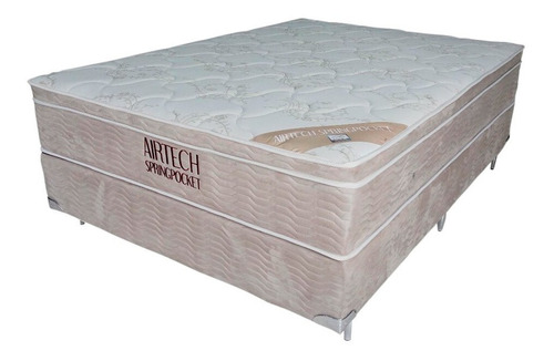 Conjunto Cama Box Casal Airtech De Molas Ensacadas Ortobom