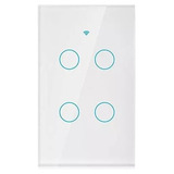 Switch Interruptor 4 Vias Táctil Wifi | Google Home Y Alexa