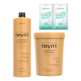 Kit Shampoo Pós Quimica 1l + Mascara N°3 1kg Trivitt