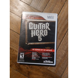 Wii Caja Y Manual De Juego Guitar Hero 5 Nintendo Wii