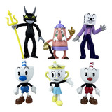 Adornos Modelo De Oficina De Mano Cuphead 6 Piezas