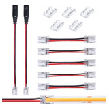 Kit De Conector De Tira Led Cob De 0.315in, 2 Pines Con Entr