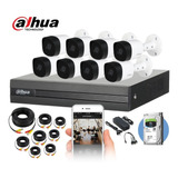 Kit Cctv 8 Cámaras Bullet 1080p Ip67+ Dvr 8ch + Disco 1tb